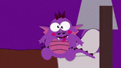 creature purple dragon GIF by South Park 
