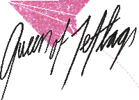 pink logo Sticker by Queen of Jetlags