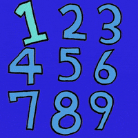 conorbrewster countdown type typography text numbers counting blue GIF