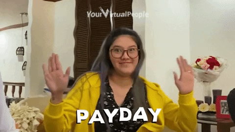 yourvirtualpeople giphygifmaker payday virtual assistant yvp GIF