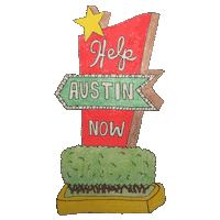helpaustinnow fun illustration nice life Sticker