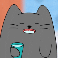 Grooming Wake Up Call GIF by MESA My Emotional Support Animal