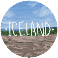 Iceland Geyser Sticker by Timetravelsclub