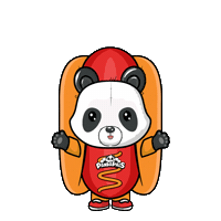 Happy Hot Dog Sticker by PandaPals