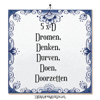 Focus Dromen Sticker by Tegelspreuken.nl