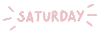 Days Of The Week Pink Sticker by Catharina Stewart