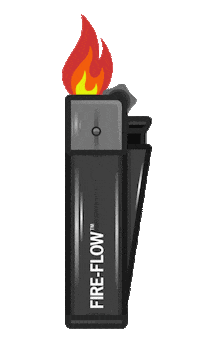 fireflow hot fire black burn Sticker