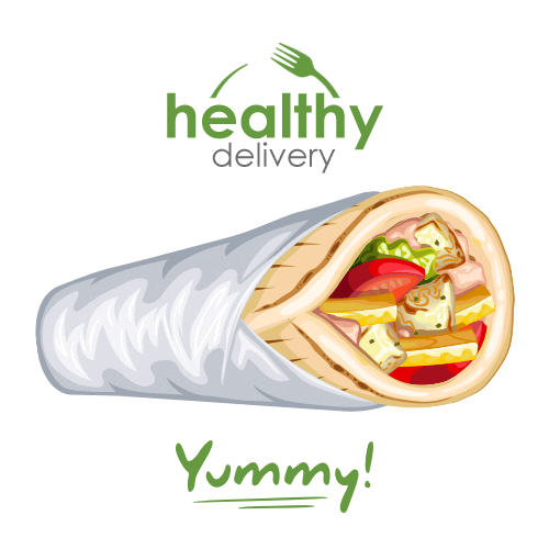 healthydeliverygr yummy crete pita heraklion Sticker