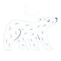Winter Moon Sticker