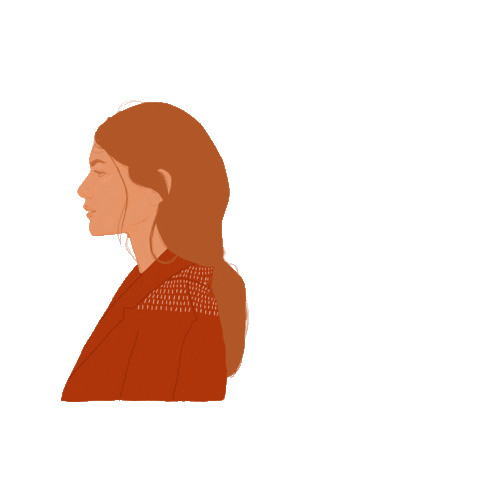 deemaalawa illustration women face abstract Sticker