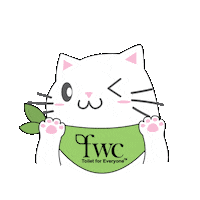 feelwellceramics cat wink lovely kucing Sticker