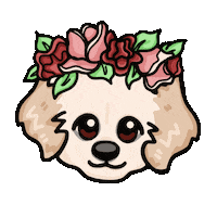 miimokiart goldenretriever miimokiart goldencindylou Sticker