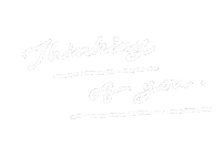 Think Thinking Of You Sticker