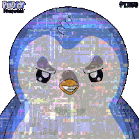 Artificial Intelligence Glitch Sticker by Pudgy Penguins