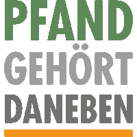 Recycling Nachhaltigkeit Sticker by Pfand gehört daneben