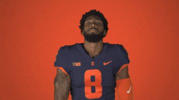 Happy College Football GIF by Fighting Illini Athletics
