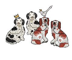modernantiquarian dog antique modernantiquarian Sticker