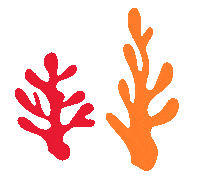 Great Barrier Reef Coral Sticker by Erstwilder