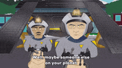 police spaceship GIF by South Park 
