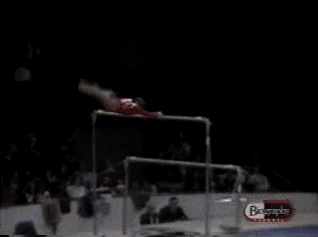 gymnastics fail GIF by Cheezburger