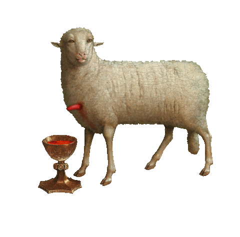 Artlikbez giphyupload masterpiece lamb lamb of god Sticker