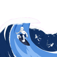 Ib Stay Afloat Sticker by ironbrij