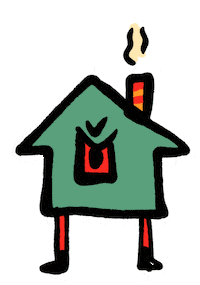Angry Mad House Sticker