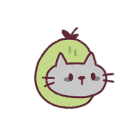 apple_fox23 applefox 蘋果狐狸 柚子喵 pomelocat Sticker