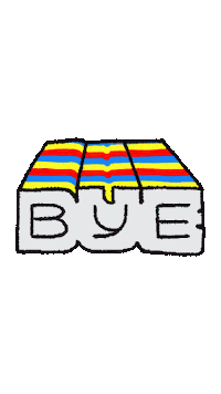 Art Goodbye Sticker