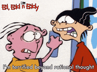 Scared Ed Edd N Eddy GIF by Cartoon Network