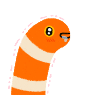 Excited Marine Life Sticker by pikaole