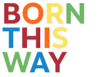 Born This Way Pride Sticker by Marionnaud Paris