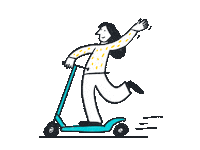 E-Scooter Elektromobilität Sticker by SWM Magdeburg