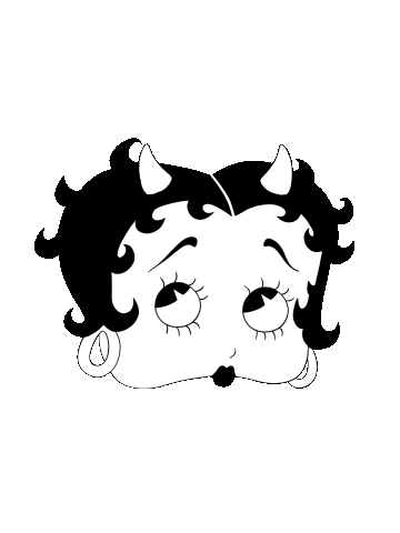 Betty Boop Sparkle Sticker by Natalia Arizpe