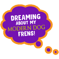 moderndogpgh daycare dog daycare sleeping dog doggy daycare Sticker