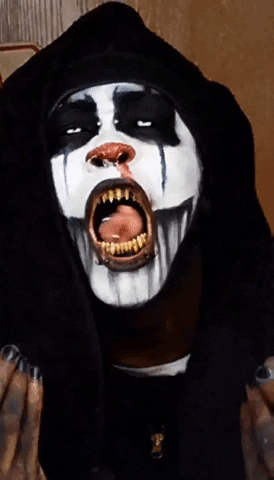 Klowniac klown klowniac flavor town tongue split GIF