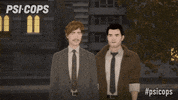 windsunskyent friends walking glass smash GIF