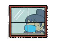 Sick Flu Sticker by Katharine Kow