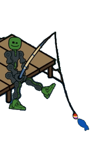 Water Waiting Sticker by StikBot