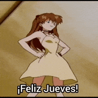 Evangelion Anime Feliz GIF