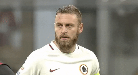 frustrated de rossi GIF by AS Roma