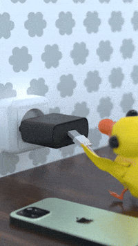 PackyDuck reaction mad yellow duck GIF