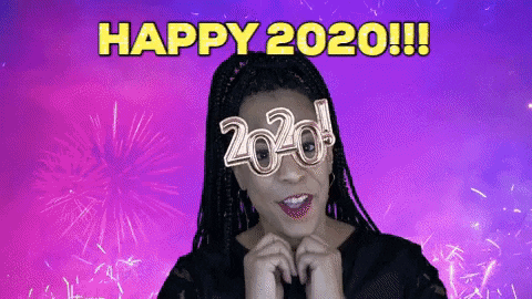 ComedianHollyLogan giphygifmaker giphyattribution 2020 happy new year GIF
