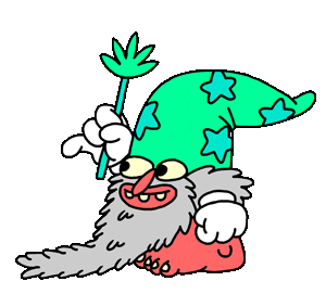 Weed Wizard Sticker by Jason Clarke