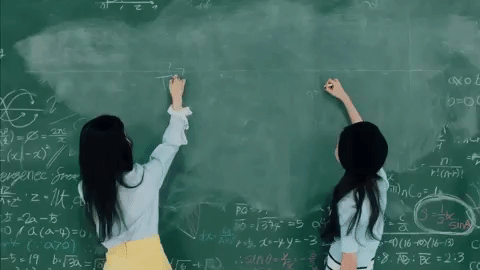 k-pop chalkboard GIF