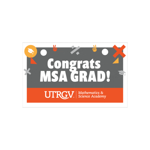Graduate Commencement Sticker by The University of Texas Rio Grande Valley