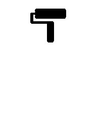 Schwarz Streichen Sticker by Sommerprint