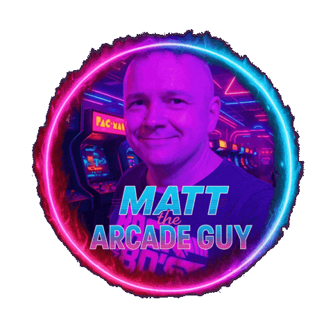 Video Games Vintage Sticker by Matt the Arcade Guy