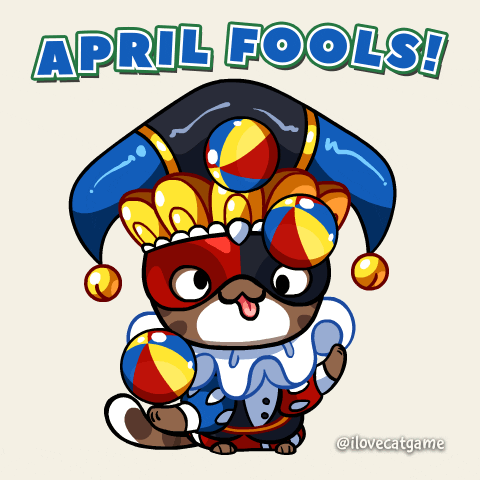 April Fools Cat GIF by Mino Games