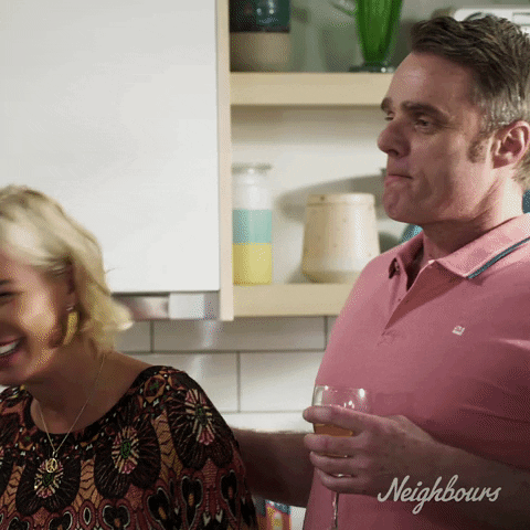 Happy Denise Van Outen GIF by Neighbours (Official TV Show account)